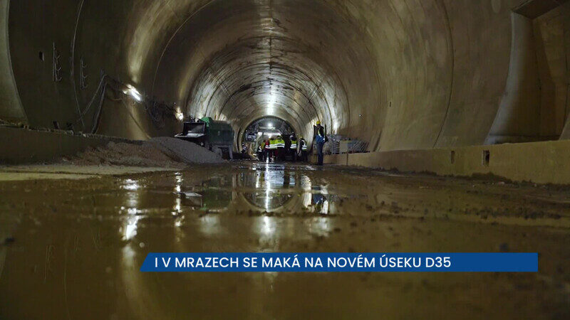 I v mrazech ŘSD pracuje na novém úseku D35