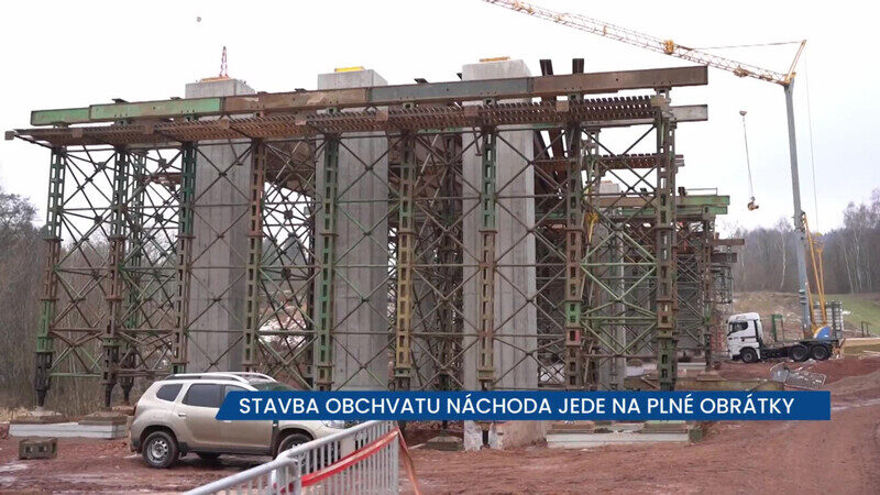 Stavba obchvatu Náchoda jede na plné obrátky, odvede tranzitní dopravu a uleví řidičům i obyvatelům města