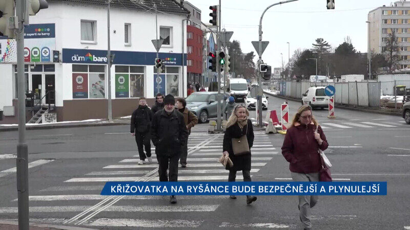 Křižovatka na Ryšánce bude bezpečnější a plynulejší