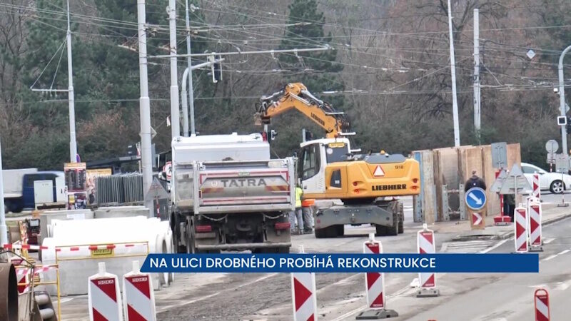 Provoz na ulici Drobného v Brně je v režimu 1+1