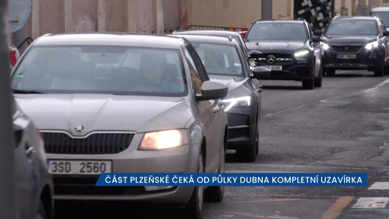 Část Plzeňské čeká od půlky dubna kompletní uzavírka