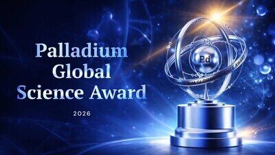 Palladium Global Science Award 2026 zahajuje příjem přihlášek do soutěže o nové využití palladia
