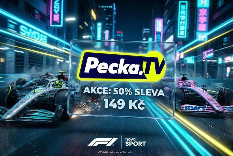Pecka.TV startuje revoluční sezónu Formule 1: Nabízí nejlevnější sledování v ČR a bleskovou akci za polovinu