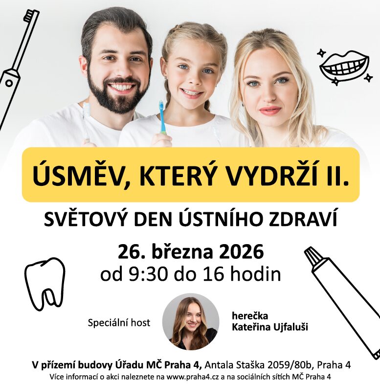 ČSK pořádá s MČ Praha 4 preventivně-vzdělávací akci „Úsměv, který vydrží“