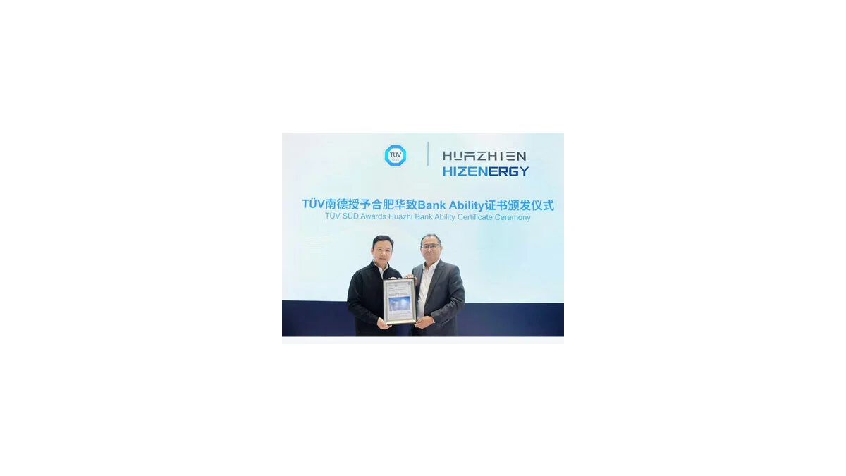 HIZENERGY obdržela certifikát od TÜV SÜD pro energii