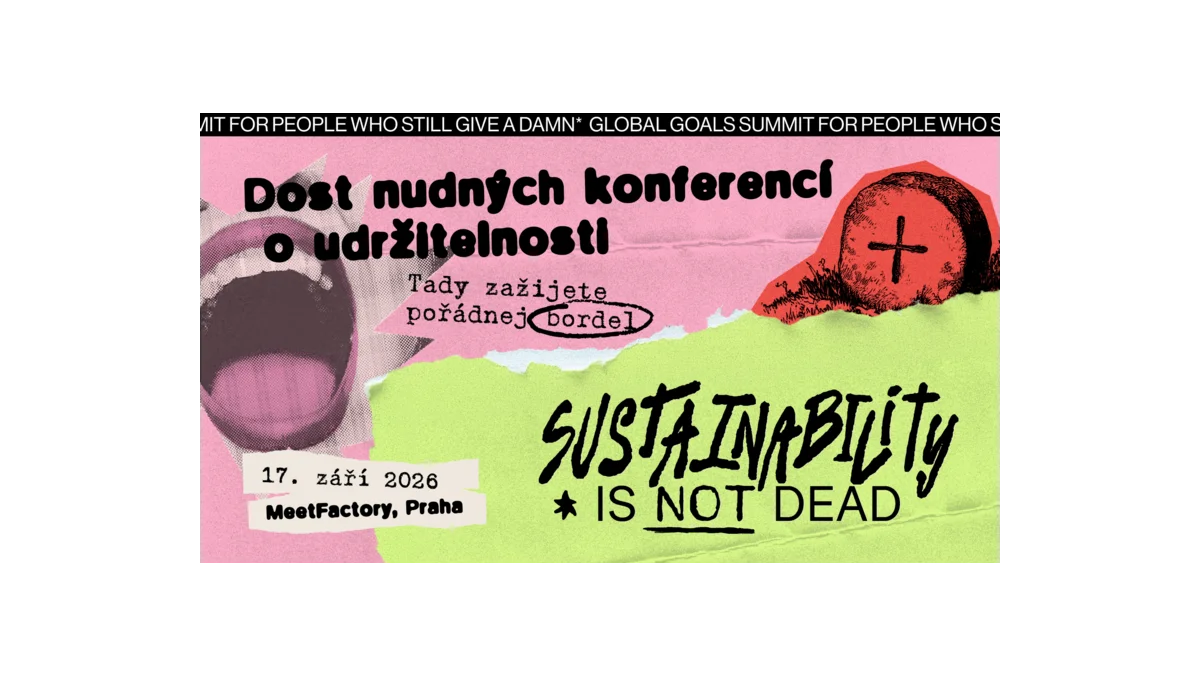 Otevřete témata na summitu o sustainability v Praze