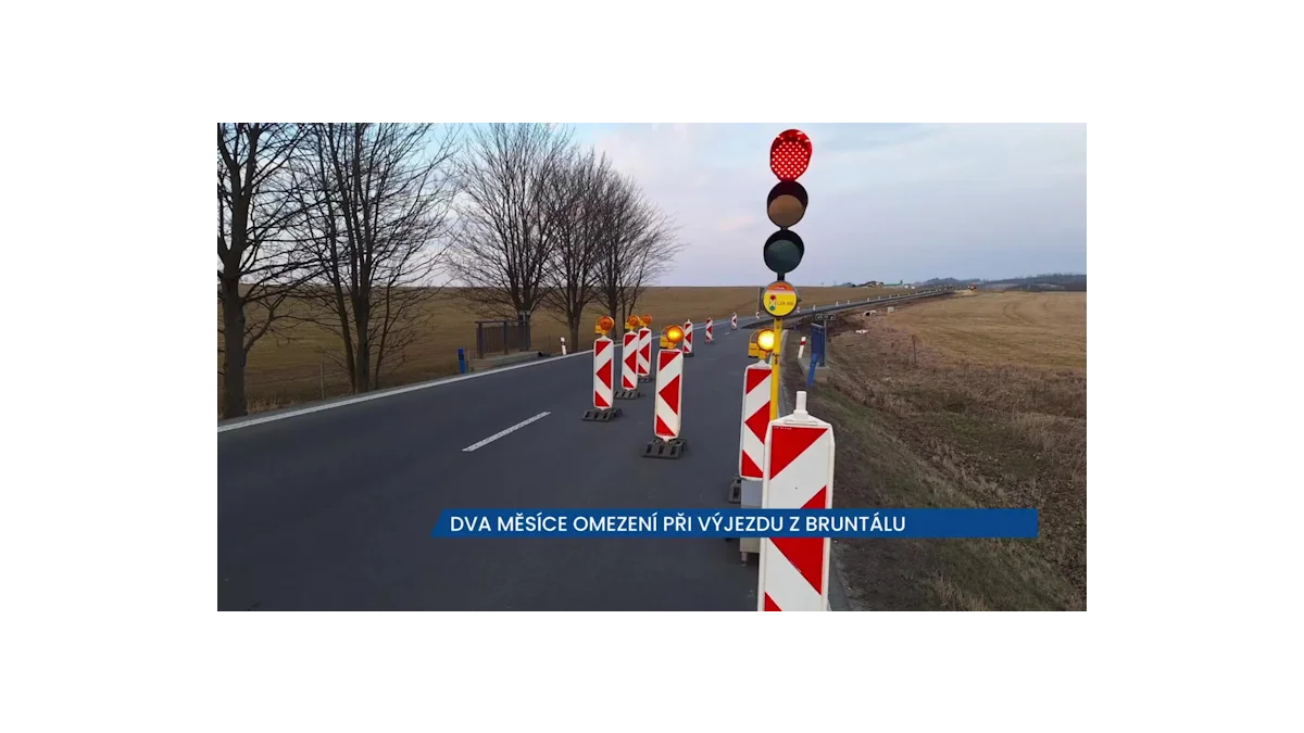 Bruntál: Omezení vjezdu kvůli obchvatu potrvá do května