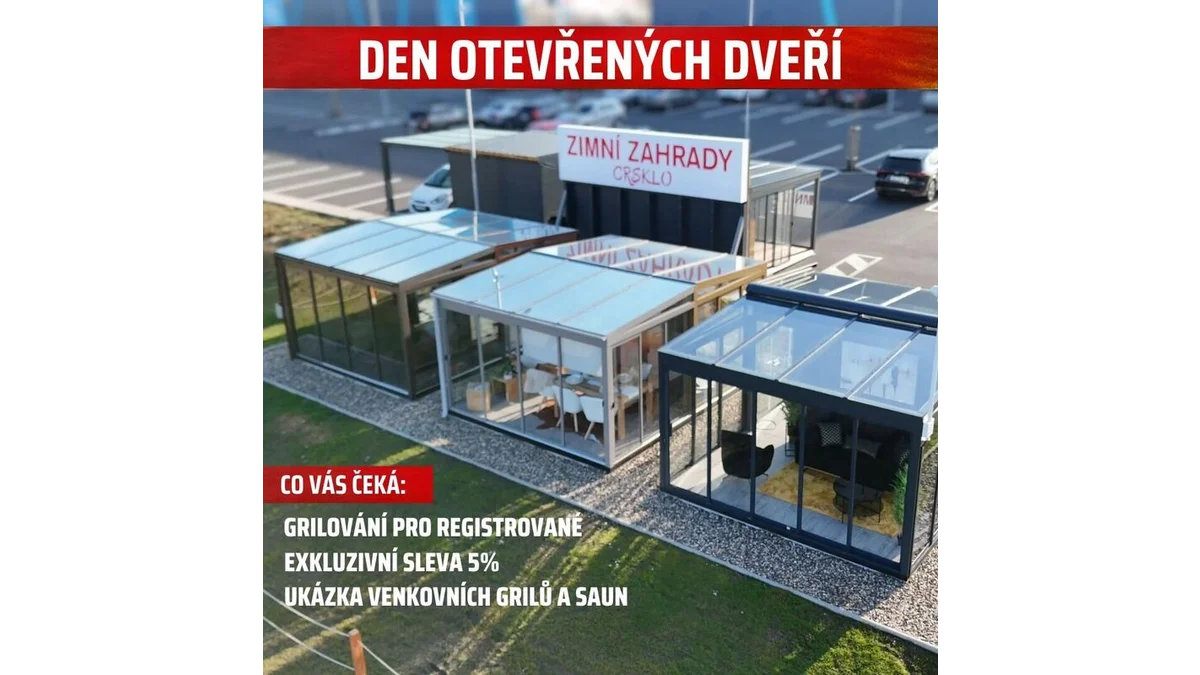 Objevte zimní zahrady na Dni otevřených dveří CRSKLO
