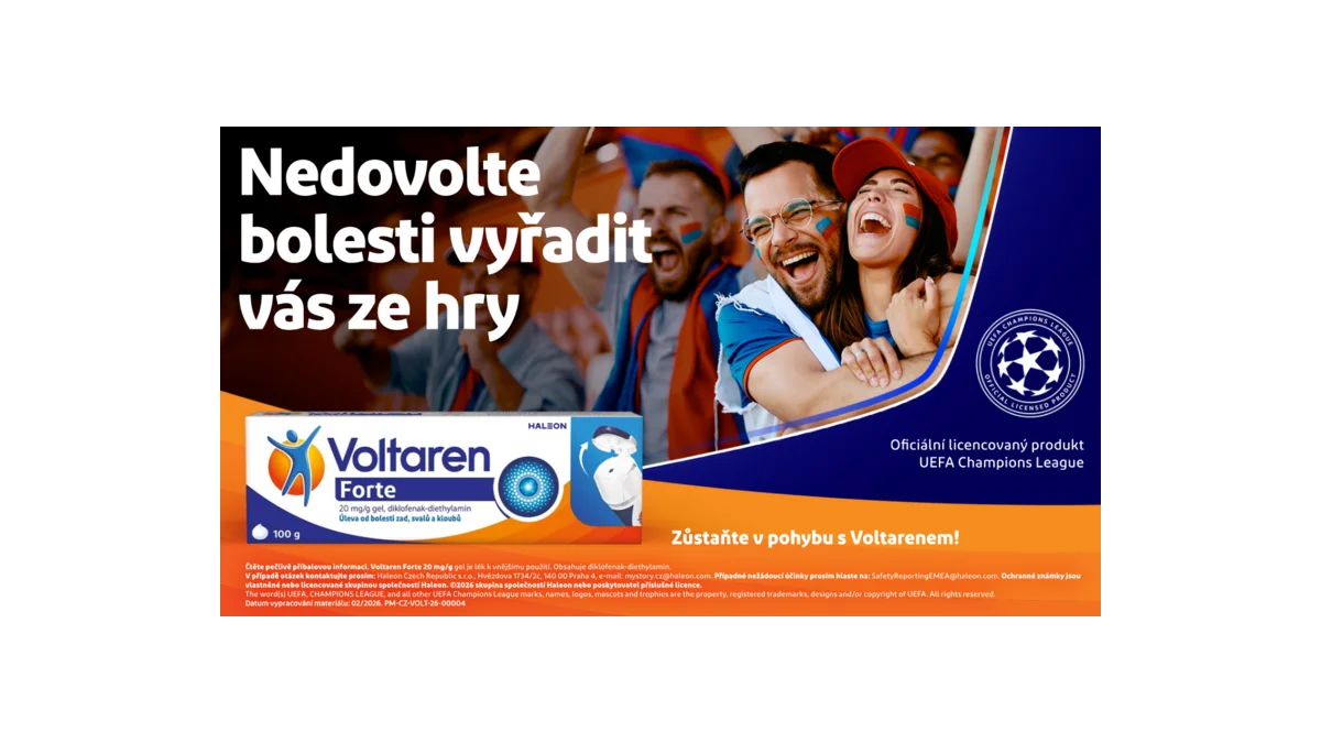 Voltaren mění pravidla hry v UEFA Champions League