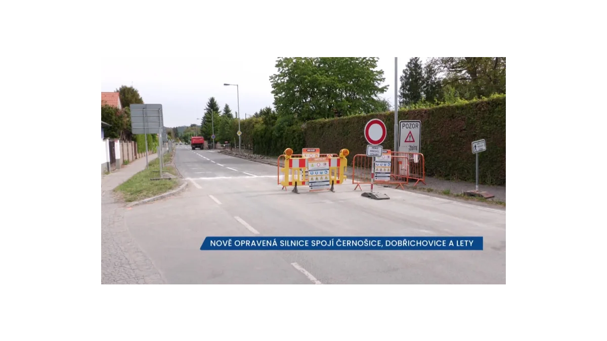 Rekonstrukce II/115 zlepší spojení Černošic a Letů