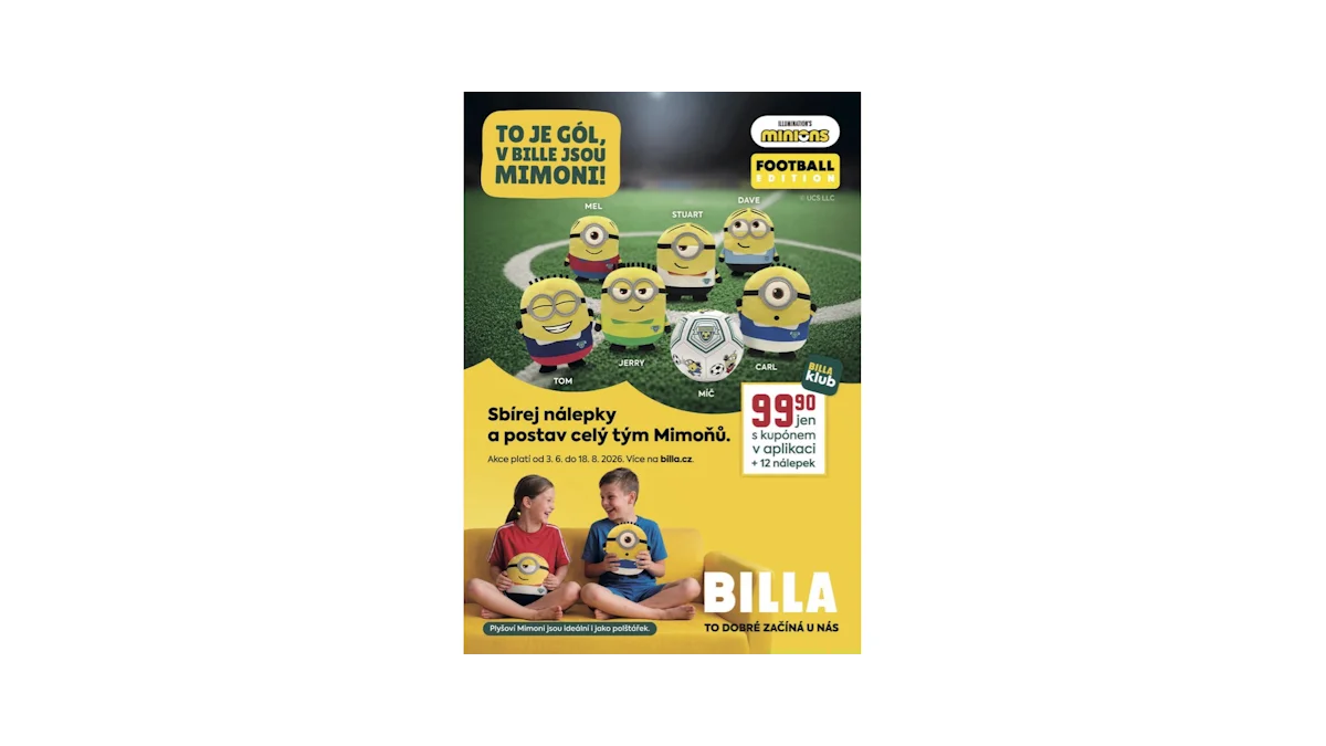 Objevte Mimoni v BILLE: Věrnostní kampaň na fotbale