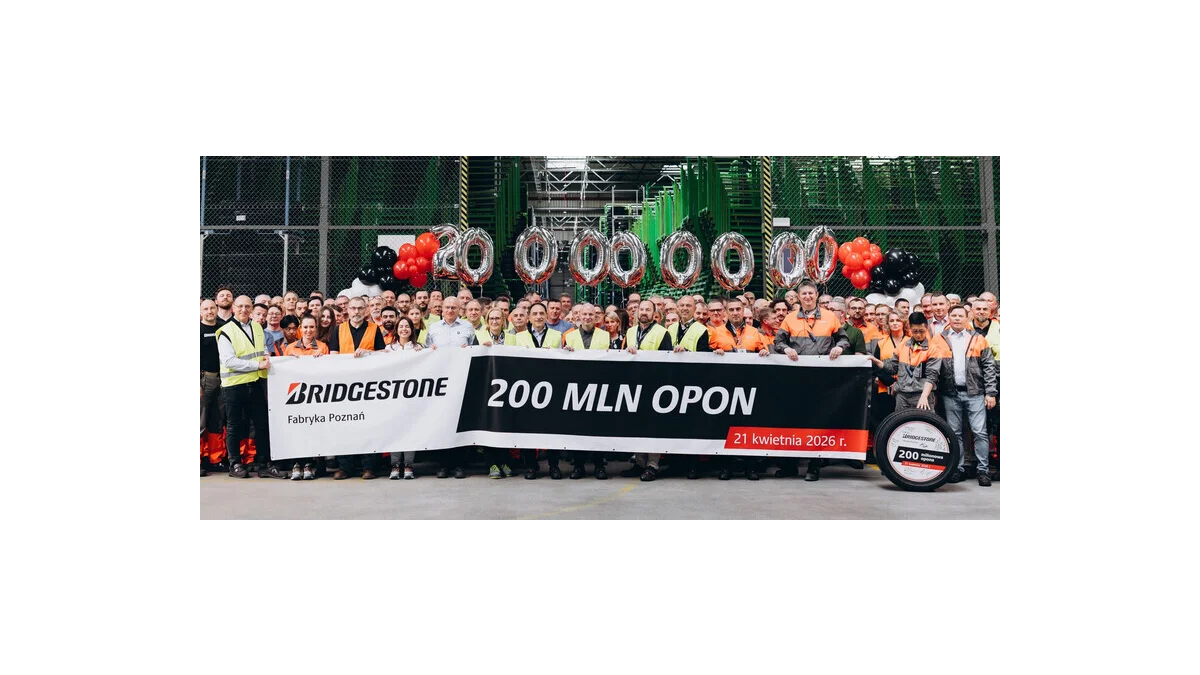 Bridgestone z Poznaně slaví výrobu 200 milionů pneumatik