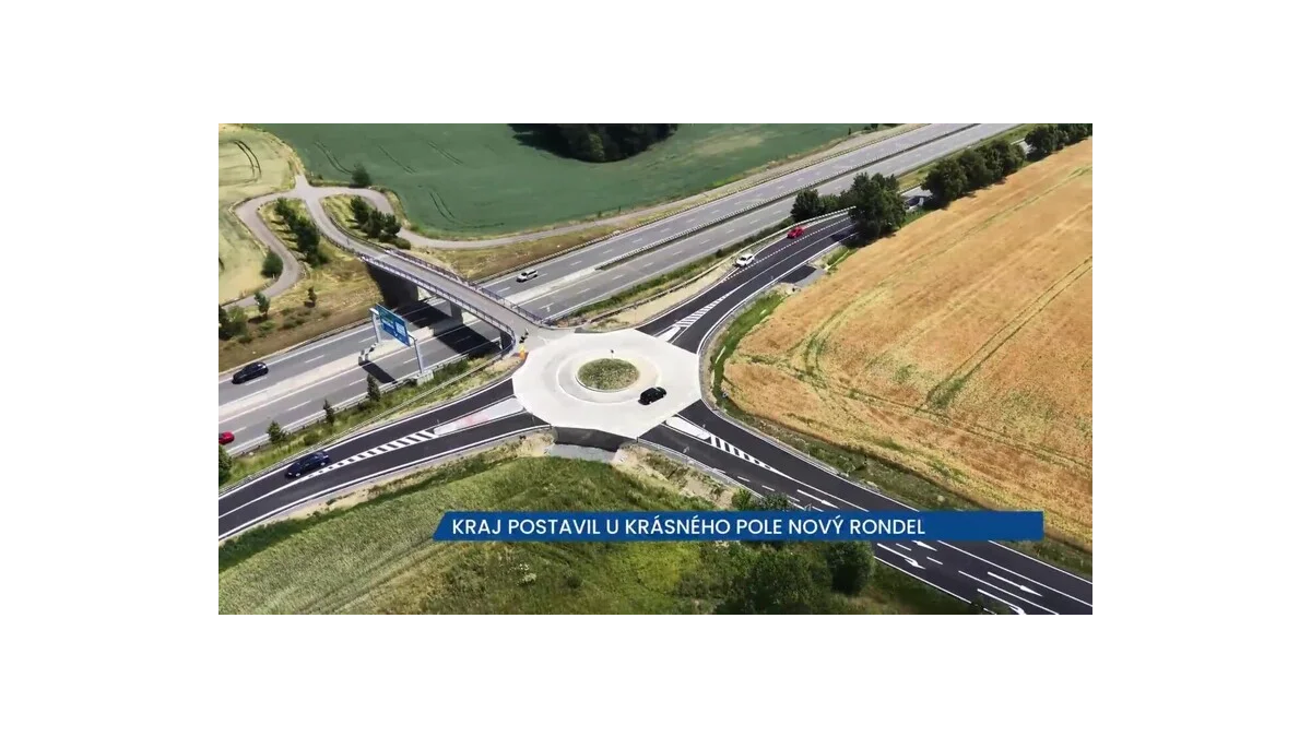 Bezpečnější doprava díky kruhovému objezdu v Krásném Poli