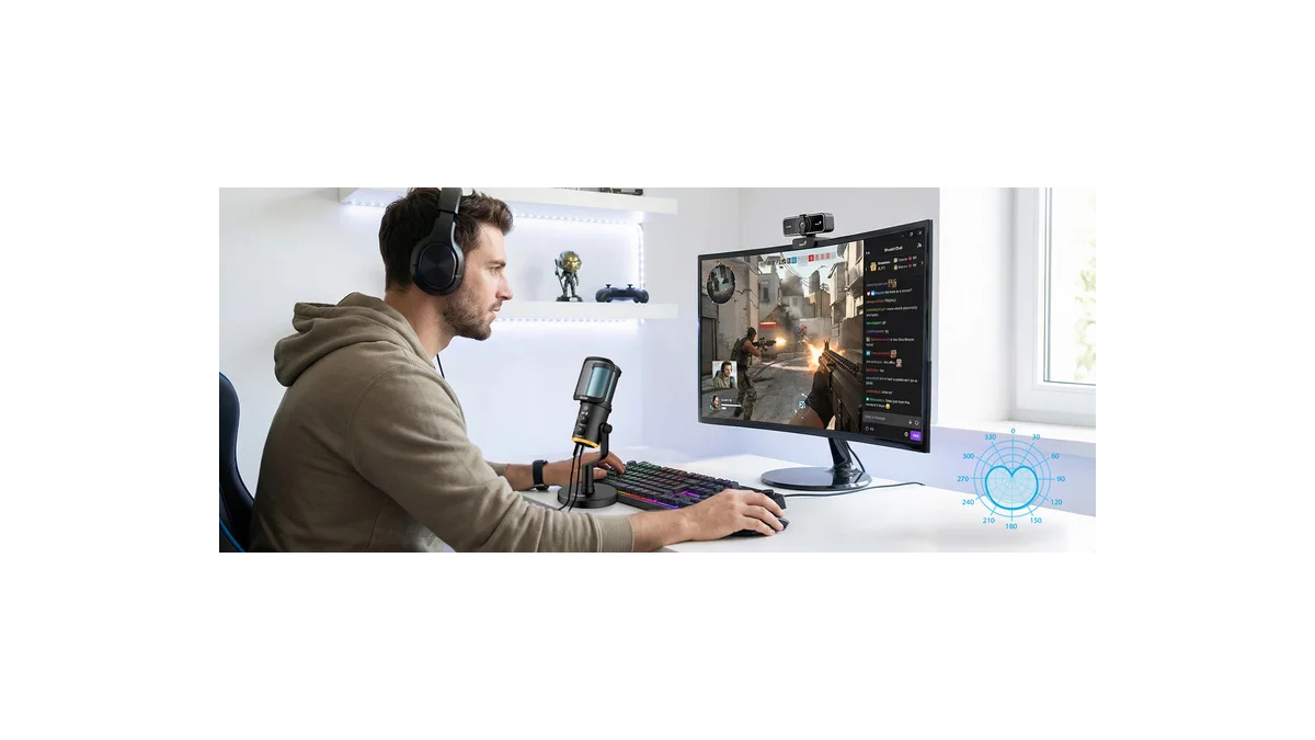 Genius MIC-S400U: Mikrofon pro každé streamování