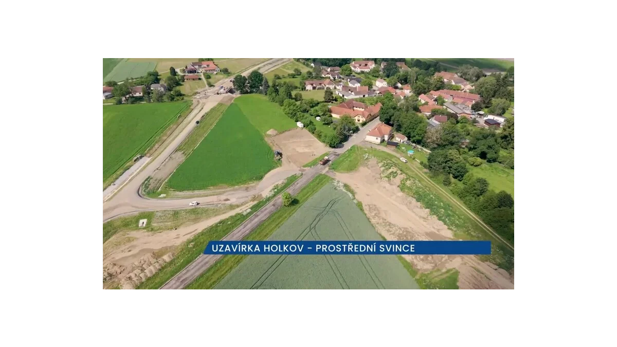 Dlouhá uzavírka silnice II/155 z Holkova na D3