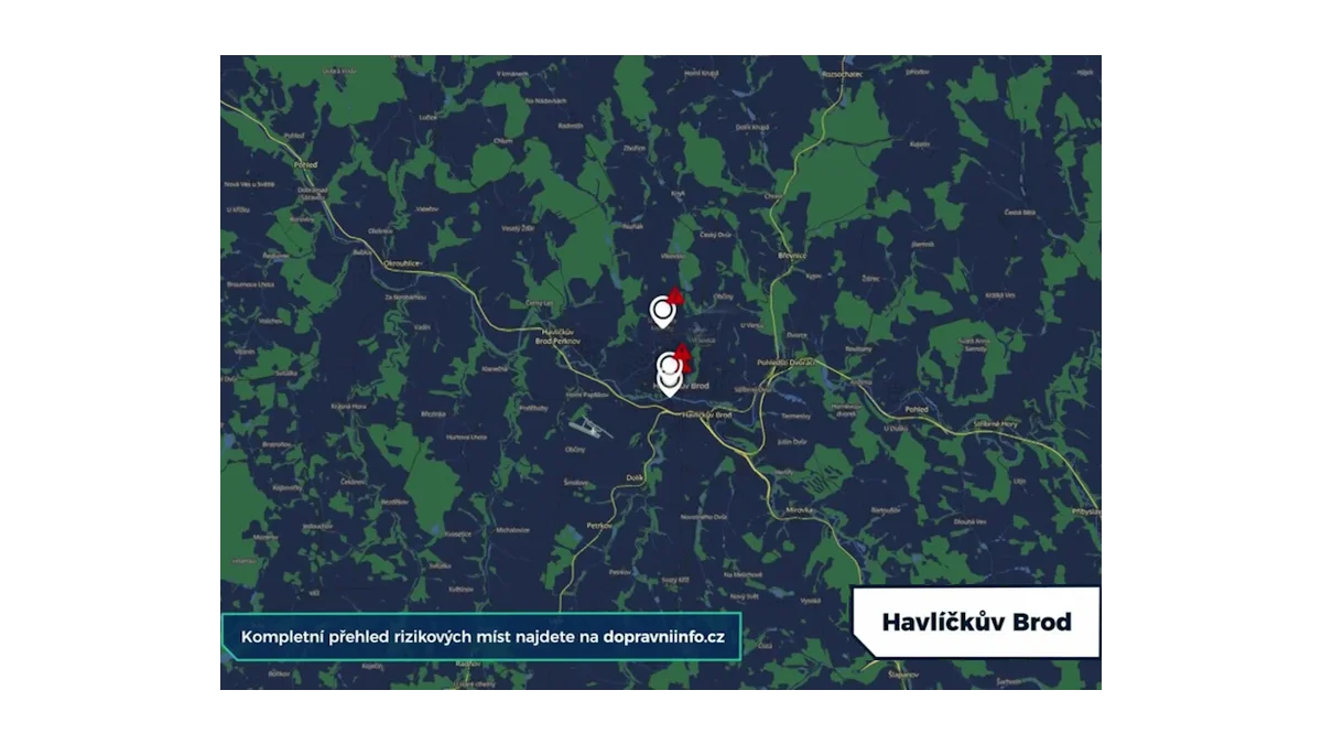 Dopravní omezení a uzavírky v Havlíčkově Brodě