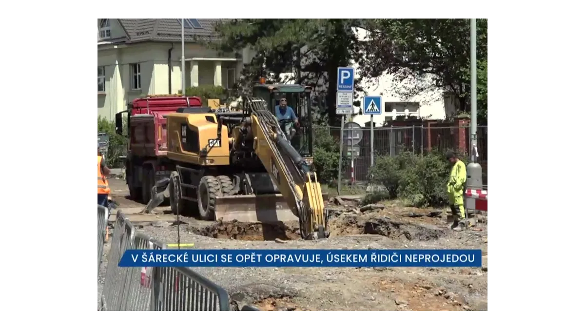 Rekonstrukce Šárecké ulice v Praze 6 uzavře dopravu