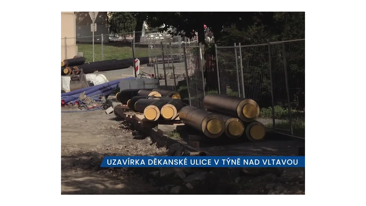 Děkanská ulice v Týně: Uzavírka kvůli rekonstrukci