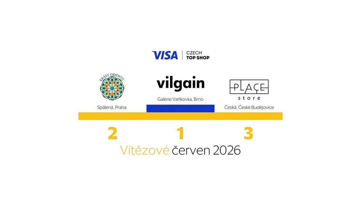 Vilgain a další prodejny v Visa Czech Top Shop 2026