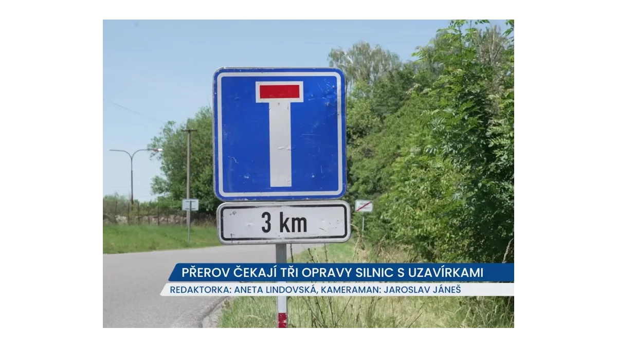Přerov: Opravy silnic a uzavírky v léte 2026
