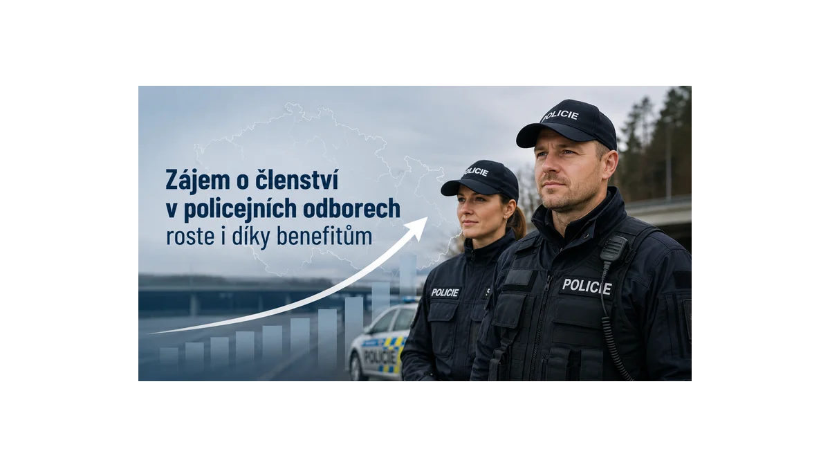 Růst členství v odborech policie i nadále pokračuje