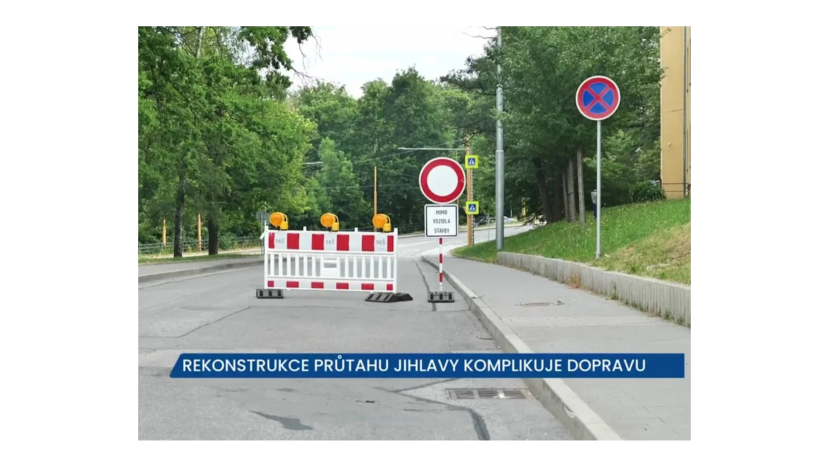Dopravní omezení kvůli rekonstrukci Jihlavy