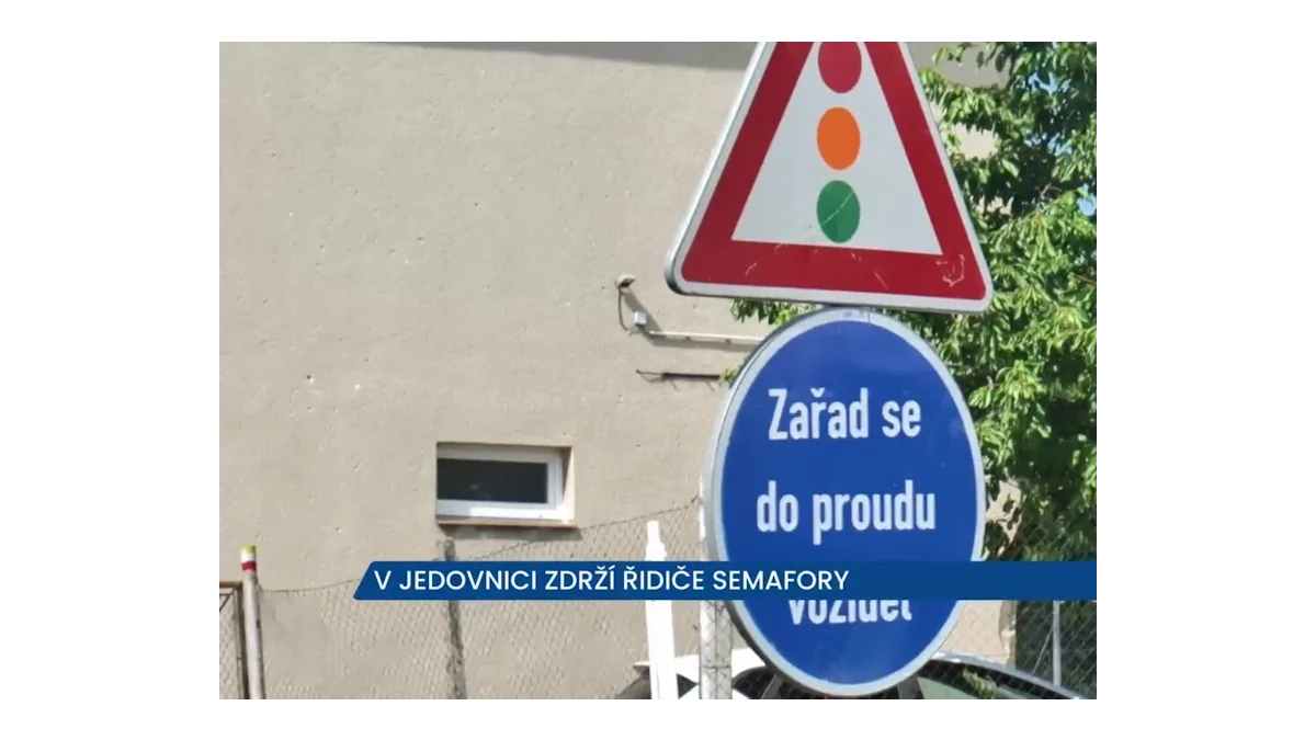 Rekonstrukce křižovatky Eurooil v Jedovnici