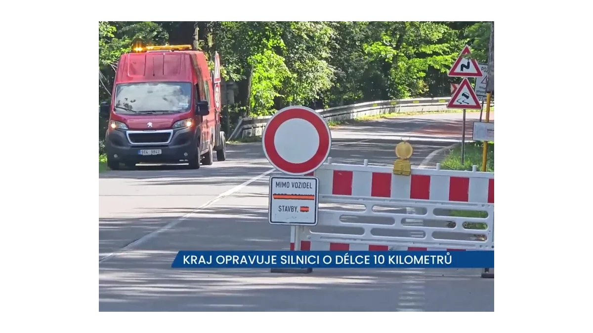 Oprava silnice Vrbno – Světlá hora byla zahájena