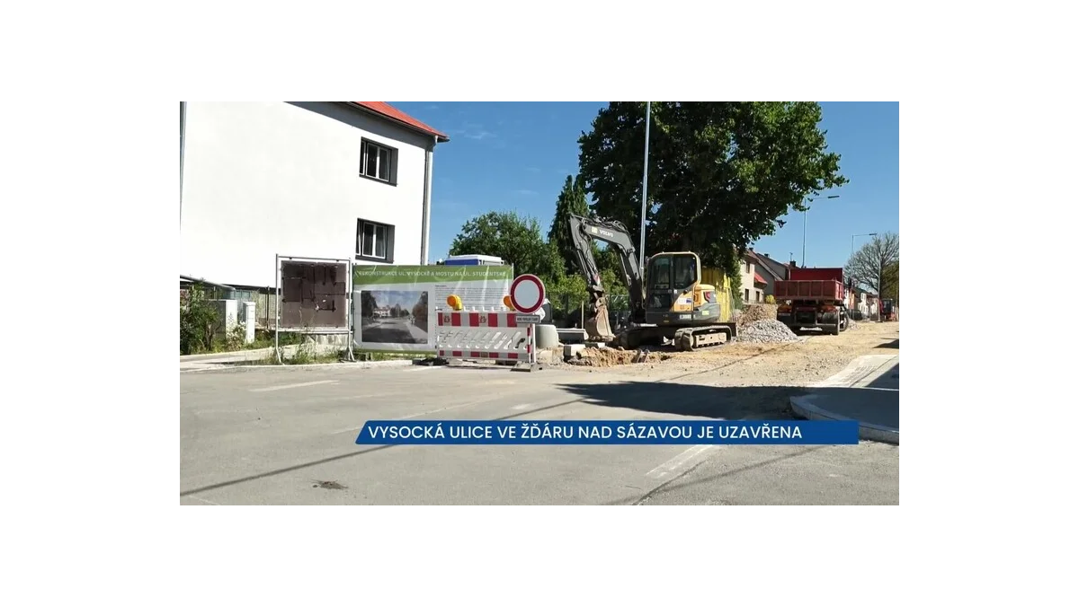 Rekonstrukce Vysocké ulice ve Žďáru nad Sázavou