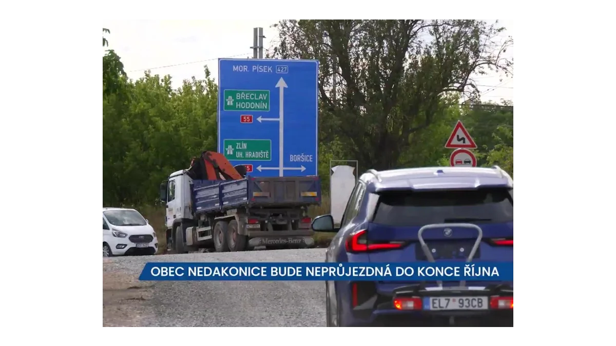 Doprava v Nedakonicích: Uzavírka do konce října