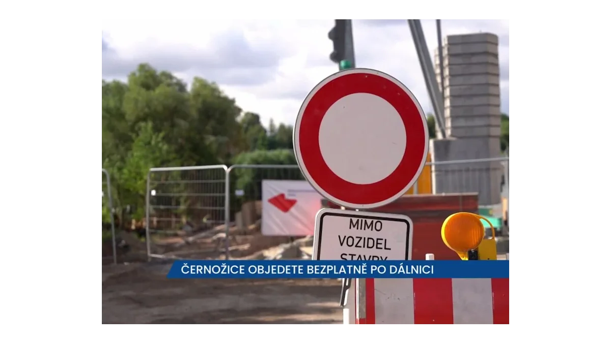 Černožice: Bezplatná objízdná trasa během oprav mostu